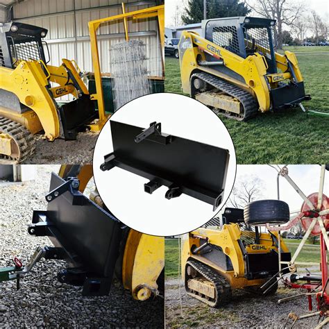 mini skid steer universal adapter|universal skid steer quick hitch.